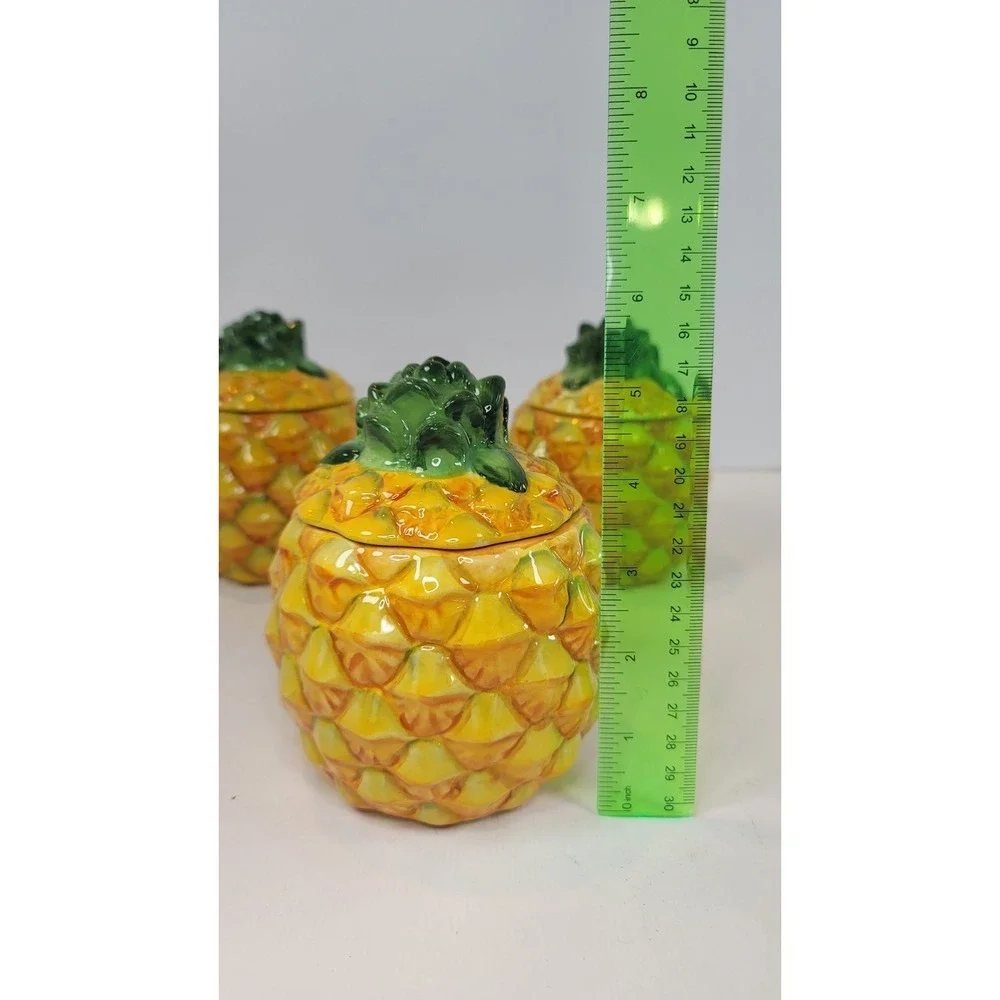 Temptations Fresh Crop‎ Pineapple Canisters Set Of 3